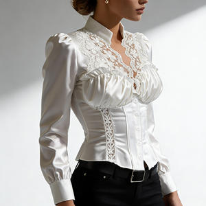 Blusa SWEET BABE con Cuello en V, Manga Larga, Corte Ajustado, Transpirable, de Spandex/Poliéster para Mujer, Ideal para Fiestas - Product Image 5