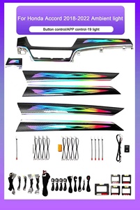 SJC 64 couleurs d'éclairage ambiant adaptées à la <span class=keywords><strong>Honda</strong></span> Accord 10ème génération 2018-2022, éclairage LED dynamique pour voiture, mise à niveau de la décoration intérieure - Product Image 6