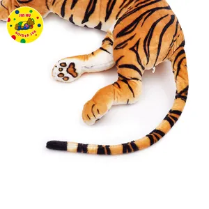 Tigre en peluche réaliste, taille de vie, Animal en peluche, jouets