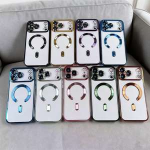 Coque de téléphone électro-plaquée adaptée à Samsung A55, pour Samsung S26, coque de protection magnétique tendance antichoc - Product Image 2