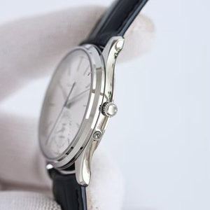 Ultra Luxury Prestige Ultra Slim Celestial Moon Phase Silver Stainless Steel <b>Case</b> White Dial Date Automatic Mechanical Men <b>Watch</b> - Product Image 4