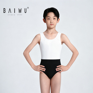 <span class=keywords><strong>Justaucorps</strong></span> de ballet sans manches Baiwu pour garçons, <span class=keywords><strong>justaucorps</strong></span> de danse pour examen artistique masculin 126441246 - Product Image 5
