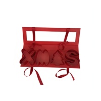 Boîte cadeau de Noël (personnalisation acceptée) Boîte cadeau de Noël avec lettre combinée et fleurs Boîte cadeau de Noël