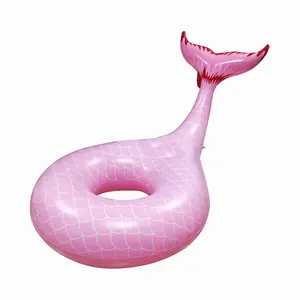 Aufblasbare Meerjungfrau Pool Float Spielzeug für Kinder Erwachsene Meerjungfrau Schwanz PVC Aufblasbarer Schwimm ring Kinder Wassersport OEM ODM Designs