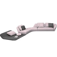 Canapé-lit convertible moderne 3 places avec rangement Murphy, mobilier multifonctionnel pour hôtel et salon