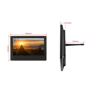LCD 7 pouces 1024*600 IPS USB capacitif tactile 7 pouces LCD Module affichage moniteur écran panneau avec boîtier pour Raspberry Pi