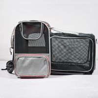 Sac de transport pour animaux de compagnie en maille souple bleue, détachable, avec porte latérale, pour chat et chien, vente chaude aux États-Unis