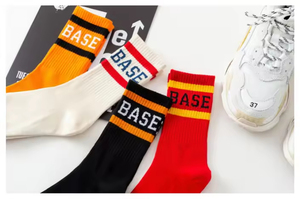 Custom Luxury Eco-Friendly Anti-Bacterial Mardi Gras Sport Basketball Crew Cotton <b>Socks</b> Men Women Striped Unisex - Product Image 3