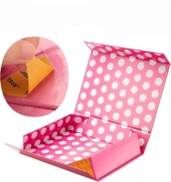 Boîte cadeau en papier de luxe rectangulaire rigide rose pliable avec fermeture magnétique, logo personnalisé, emballage haut de gamme