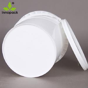 Seau en plastique recyclable personnalisé de 4L avec couvercle et poignée pour emballage de peinture - Product Image 4