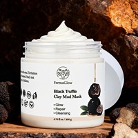 Masque Facial Purifiant à l'Argile de Truffe Noire Fermentée - Nettoyage Profond, Contrôle du Sébum, Purification des Pores, Éclaircissant, Antioxydant, Réparateur Cutané