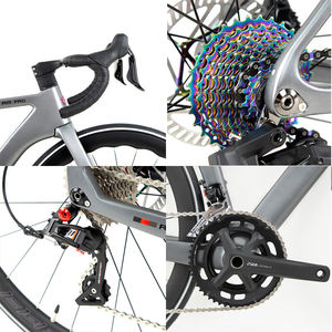 Vélo <span class=keywords><strong>de</strong></span> <span class=keywords><strong>route</strong></span> en carbone à 16 vitesses avec frein à disque sur axe traversant, roues en aluminium, cadre en fibre <span class=keywords><strong>de</strong></span> carbone à haut module Shimano Claris/R2000-8S - Product Image 4