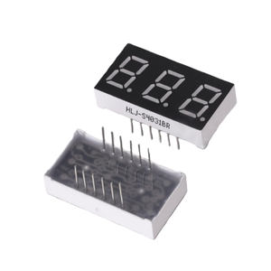 Pantalla LED de 3 Dígitos de 0.4 Pulgadas, 4031, Súper Brillante Rojo/Blanco/Azul, Ánodo/Cátodo Común (CC/CA) - Product Image 3