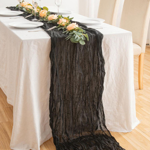 Chemin de table moderne de style Wabi-Sabi pour la maison et l'hôtel, tissé en polyester 100%, motifs brodés imprimés, couleur personnalisable - Product Image 1