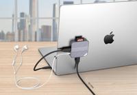 Magnetischer Typ C 4 K60Hz HDMI 100W PD USB3.1 10 Gbit/s SD TF Kartenleser USB C Hub Docking station für iPhone 16 15 Pro Laptop PC