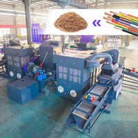 Machine de granulation de câbles en aluminium et cuivre de 1000 kg/h avec broyeur