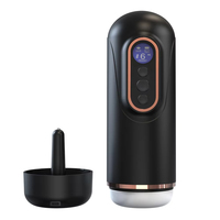 Automatischer Teleskop-Saugmasturbator mit Vibration, Intelligenter Heizung, Sexy Stimme und Kopfhörer - Taschenmuschi Sexspielzeug für Männer
