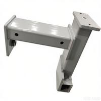 Support de montage en acier soudé de précision OEM, plaque de base personnalisée thermolaquée pour machine, pièce de cadre industriel en tôle