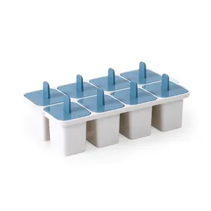 12 buah cetakan pembuat es bentuk kubik cetakan es loli plastik buatan rumah cetakan es lilin