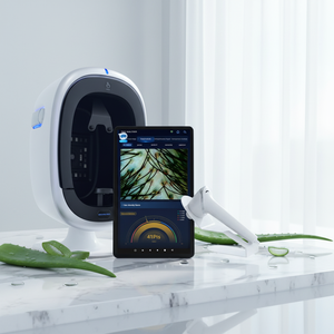 เครื่องวิเคราะห์ผิวหนังพร้อมเลนส์ตรวจหนังศีรษะ 5MP แสงยูวี เครื่องทดสอบความไวของเม็ดสีผิว - Product Image 1