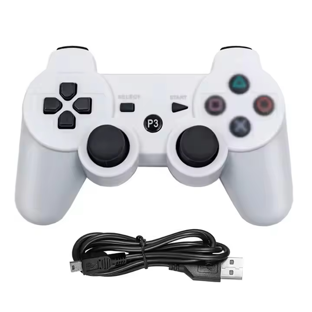 Dual Vibration BT Wireless Video Game Controller for PS3 Gamepad Joystick Joypad Game Handle Manette with USB Cable