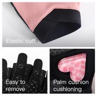 Guantes Deportivos Ligeros de Medio Dedo para Mujer, Transpirables, Antideslizantes, para Entrenamiento, Levantamiento de Pesas, Gimnasio, con Palma en Forma de Corazón, OEM