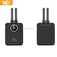 Neue Mini Powerbank 10000 mAh Schlanke Tragbare Powerbanks USB-C Typ-C Kabel Externe Batterie Powerbanks 10000mAh Outdoor