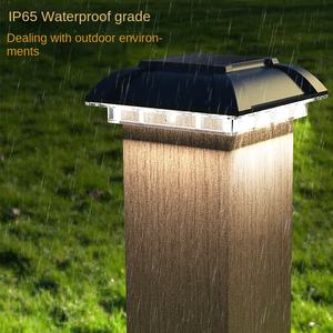 Phare solaire à colonne à LED pour cour extérieure, jardin, villa, poteau lumineux IP65 - Product Image 5