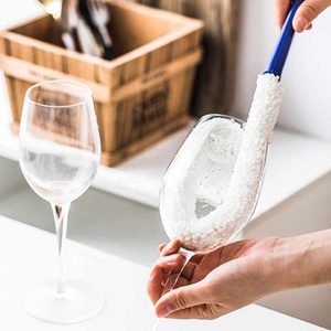 Brosse de nettoyage créative Long cou pliable mousse pointe gobelet verre carafe verres à pied tasse brosse de lavage pour vin rouge tasse verres - Product Image 2