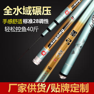 Caña de Pescar Telescópica Mo Gong 2, 2.7m-7.2m, Acción Media, Pesca de Agua Dulce, Pesca de Taiwán - Product Image 5