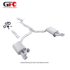 Système d'échappement Valvetronic Premium pour <span class=keywords><strong>Audi</strong></span> A4 2.0T, ajustement OEM+, double silencieux, double soupapes, Catback, son sportif, montage direct - Product Image 1