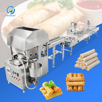 OCEAN Machine de remplissage entièrement automatique pour lumpia, rouleaux de riz vietnamiens, rouleaux aux œufs philippins et rouleaux de printemps, Ligne de production