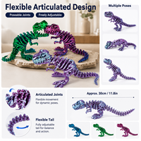 Squelette de dinosaure imprimé en 3D, figurine articulée T-Rex, ornement de bureau créatif, cadeau de collection