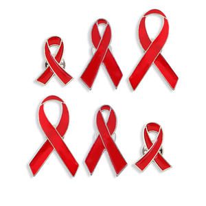 Artisanat en métal en alliage de zinc avec logo personnalisé, forme 3D, émail pour badges et emblèmes pour la sensibilisation au cancer du sein - Product Image 4