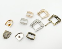 Ensemble de 3 boucles de ceinture de luxe personnalisées en métal de style western, avec petites vis de fixation, pour ceintures et chaussures
