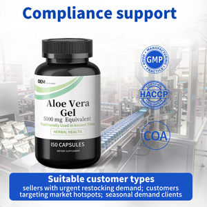 Cápsulas de Aloe Vera Natural OEM, Cápsulas de Aloe Vera Detox, Fórmula y Empaque Personalizados, Ventaja de Costo por Volumen y Suministro Estable - Product Image 5