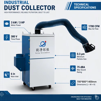 Extracteur de fumées de soudage portable avec filtre EPA, purificateur de fumée pour atelier de soudage laser, système de filtration des fumées