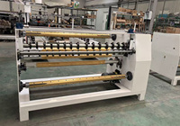 Machine de découpe et de rembobinage automatique de film avec contrôle de tension, pour film plastique et ruban adhésif