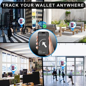 Portefeuille en cuir véritable premium de 13 mm d'épaisseur avec fenêtre d'identification, protection RFID, minimaliste, pour poche avant, fin et compact pour cartes de crédit - Product Image 3