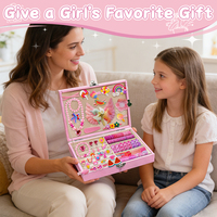 Kit de Fabrication de Bijoux pour Enfants : Vente en Gros, Personnalisé, Haute Qualité, Luxe, Collier, Pince à Cheveux, Artisanat Fait Main, Cadeau DIY, Ensemble de Perles pour Enfants