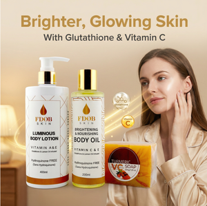 Lotion Corporelle Éclaircissante Double Glutathion Vitamine C 400ml Sans Hydroquinone, Kit de Soins de <span class=keywords><strong>la</strong></span> Peau, Savon au Curcuma pour le Visage et les Mains - Product Image 3