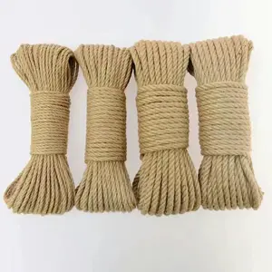 Corda di canapa corda di iuta all'ingrosso Hangtag corda di canapa durevole più calda per la decorazione