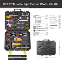 Boîte à outils multifonctionnelle de réparation de plomberie avec tuyau d'évacuation étroit Robinet d'évier à commande manuelle Garantie 1 an