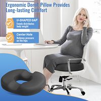 Coussin en gel de beignet en mousse à mémoire de forme coussin d'hémorroïdes confortable doux rafraîchissant respirant coussin de siège oreiller de beignet