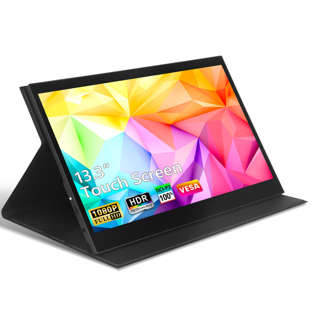 Factory Customized 13.3'' 1920*1080P Touch Screen Portable Monitor with HDMI/USB Type-C IPS Computor LCD Monitor