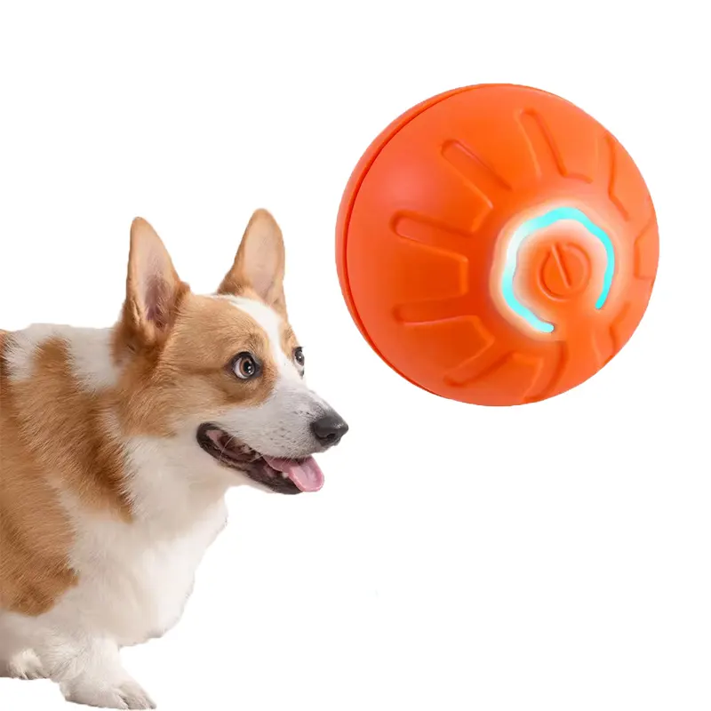 Custom Automatic Moving Bouncing Toys Ball For Dogs And Cats Pet Smart Electric Electronic Cat Toy Interactive Ball for Indoor