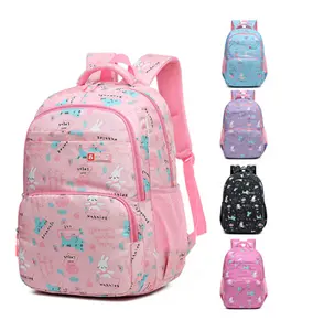 Wholesale School Bags For 1-6 Grade Student Fashion Cartoon 5 Colors Oxford Children's Backpack