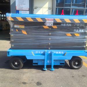 Plataforma Móvil Autopropulsada con Elevador de Tijera Eléctrico Micro Hidráulico, Control Remoto, Altura Máxima de 10 m - Product Image 3