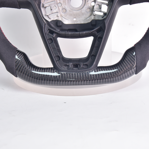 Volante de coche mejorado para Seat <span class=keywords><strong>Leon</strong></span> <span class=keywords><strong>Cupra</strong></span> Mk3 2013 2014 2015 2016 2017 2018 <span class=keywords><strong>2019</strong></span> volante de carbono de gamuza - Product Image 2