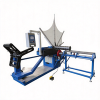 Machine de formage de conduits spirale à ailettes, à commande PLC automatique, à économie d'énergie, avec moteur, pour la production de conduits de ventilation